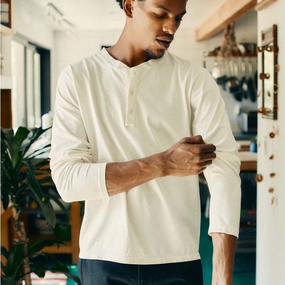 Imogene & Willie white Henley